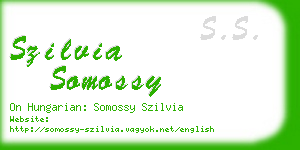 szilvia somossy business card